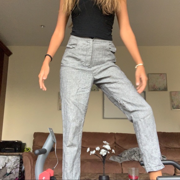 LF Checkered Slacks - Picture 1 of 5